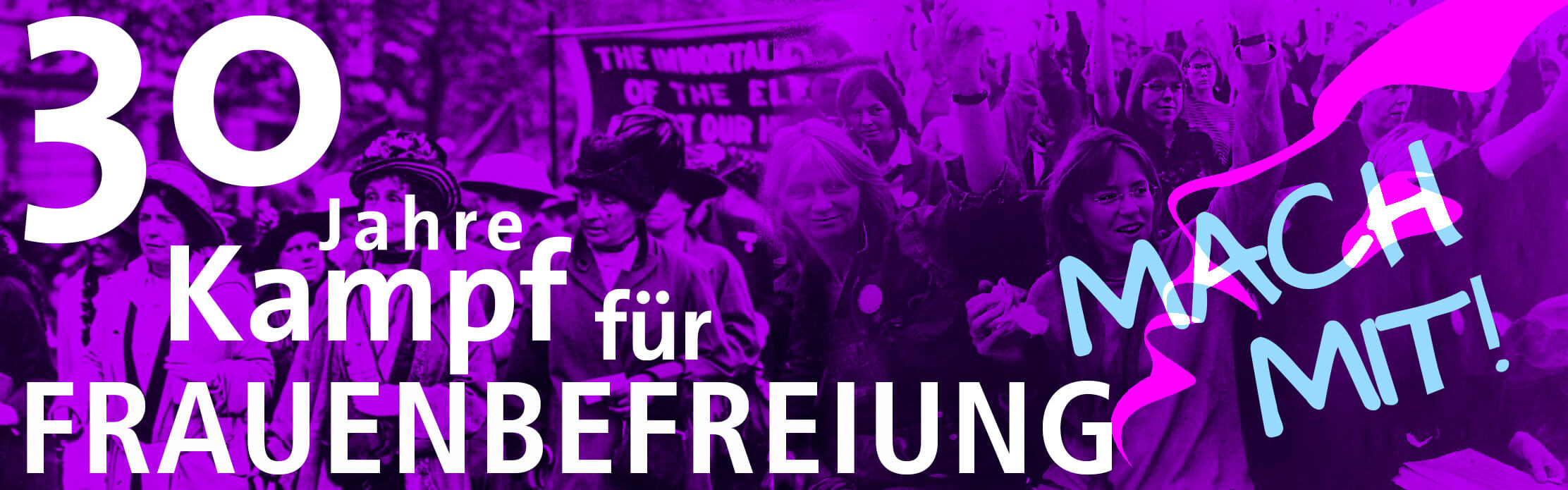 Symbolbils zu 30 Jahren Feministische Partei